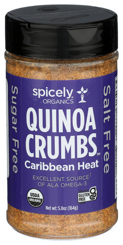 SPICELY ORGANICS QUINOA CRMBS CARIBN HEAT - 5.8 OZ