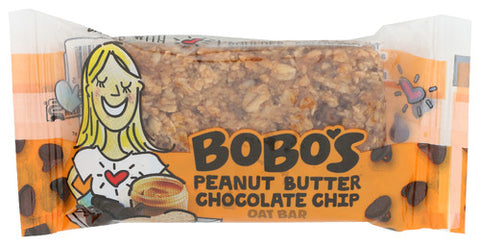 Bobos Oat Bars 
Bar Oat Pnt Bttr Choc Chp, 3 OZ.