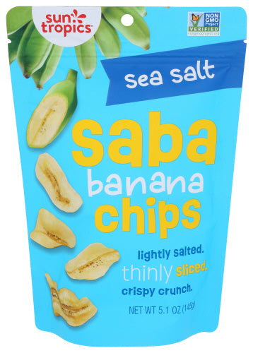 SUN TROPICS CHIPS BANANA SEA SALT - 5.1 OZ