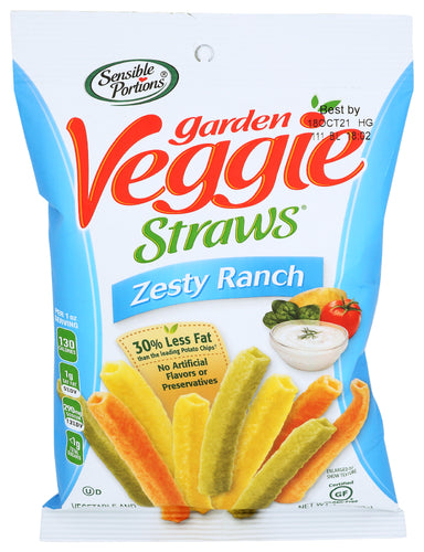 SENSIBLE PORTIONS STRAW VEGGIE RANCH - 1 OZ