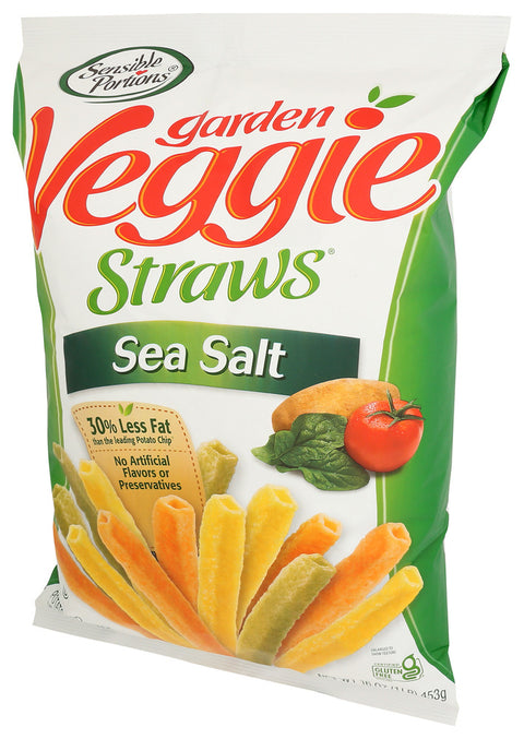SENSIBLE PORTIONS STRAW VEGGIE SEA SALT - 16 OZ