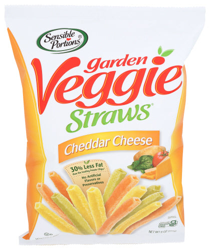 SENSIBLE PORTIONS VEGGIE STRAW CHEDDR CHESE - 6 OZ