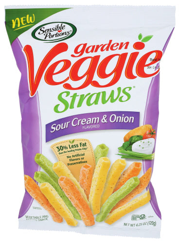 SENSIBLE PORTIONS VGGIE STRW SOUR CRM ONION - 4.25 OZ