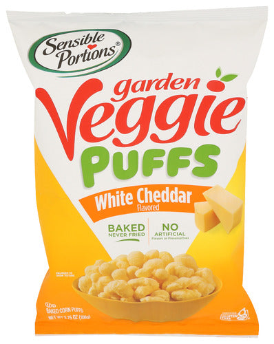 SENSIBLE PORTIONS PUFFS GRDN VEG WHT CHEDDR - 3.75 OZ