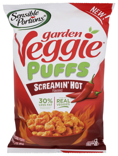 SENSIBLE PORTIONS PUFFS VEG SCREAMIN HOT - 3 OZ