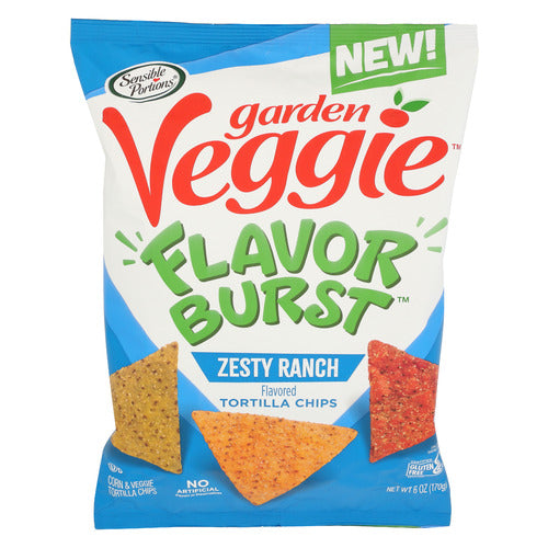 SENSIBLE PORTIONS CHIPS TRTLLA ZESTY RANCH - 6 OZ