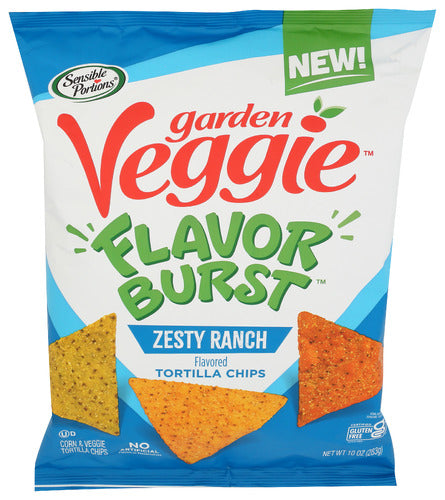 SENSIBLE PORTIONS CHIPS TRTLA ZESTY RANCH - 10 OZ