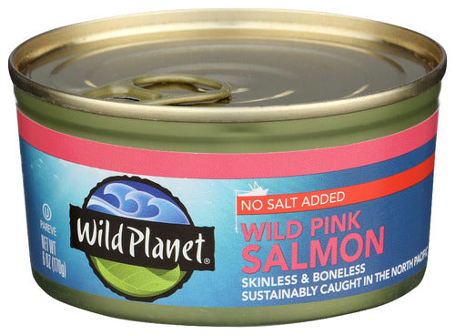 WILD PLANET SALMON PINK WLD ALSKA NS - 6 OZ