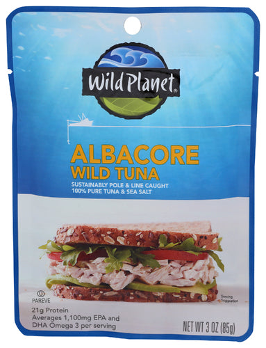 WILD PLANET POUCH TUNA WILD ALBACORE - 3 OZ