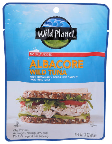 WILD PLANET POUCH ALBACORE WILD NS - 3 OZ