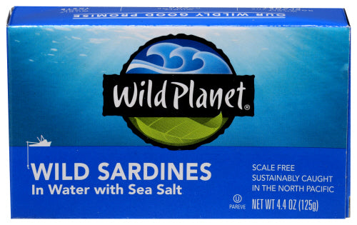 WILD PLANET SARDINE SEA SALT - 4.4 OZ