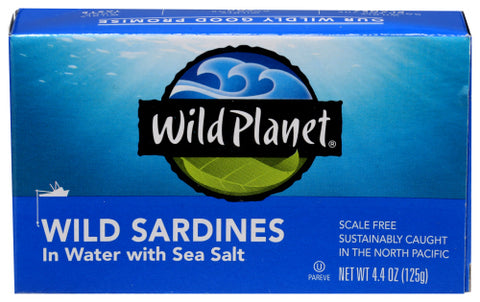 WILD PLANET SARDINE SEA SALT - 4.4 OZ