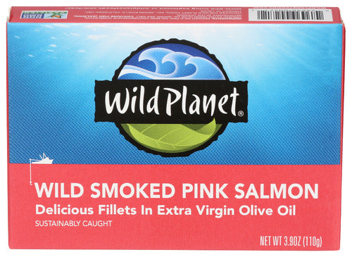 WILD PLANET SALMON PNK WILD SMOKED - 3.9 OZ