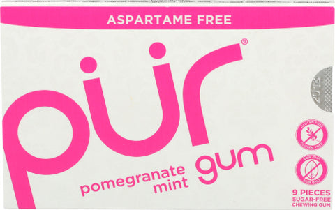 Pur Gum Pomegranate Mint, 9 PC.