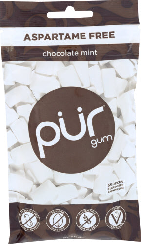 Pur Gum Chocolate Mint 55 Pc, 2.72 OZ.