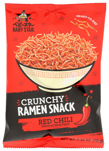Baby Star 
Ramen Snck Tny Red Chili, 2.46 OZ.