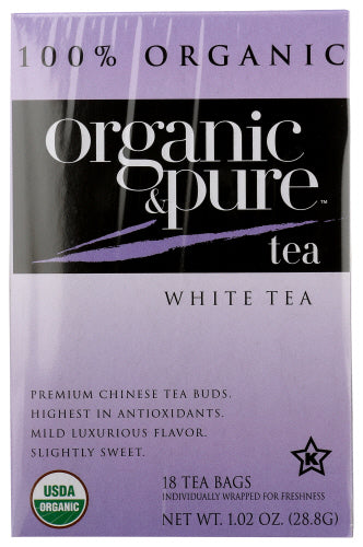 Organic & Pure Tea White Org, 18 BG.