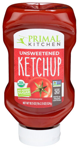 Primal Kitchen Ketchup Unsweet Sqz, 18.5 OZ.