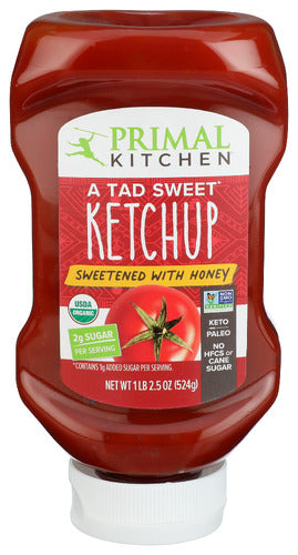 Primal Kitchen Ketchup W Honey Squeeze, 18.5 OZ.