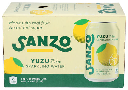 SANZO WATER SPARKLING YUZU 6PK - 72 FO