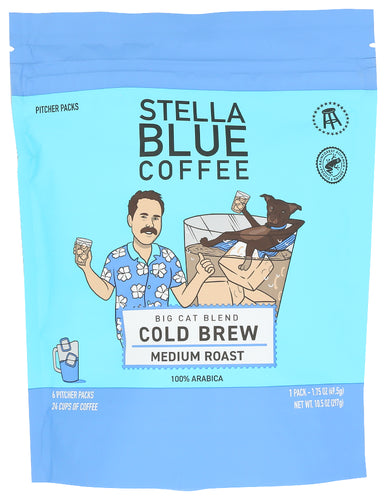 STELLA BLUE COFFEE COLD BREW BIG CAT - 10.5 OZ