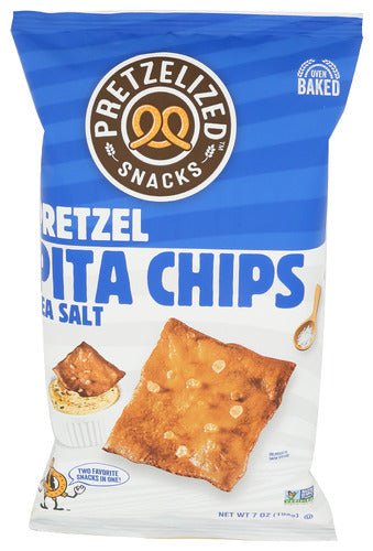 Pretzelized Snacks Chips Pretzel Pita S Slt, 7 OZ.