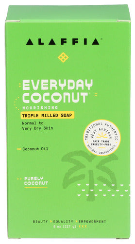 Alaffia 
Soap Bar Purely Coconut, 8 OZ.