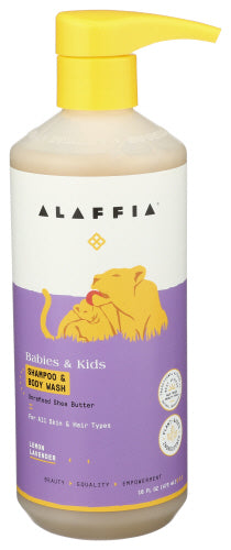 Alaffia 
Shampoo Bdy Kd Lemn Lave, 16 FO.