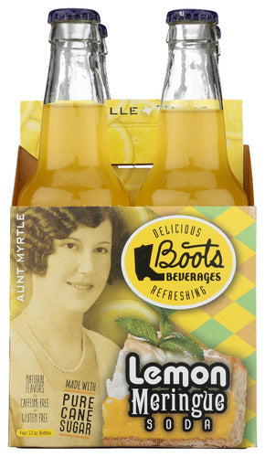 BOOTS BEVERAGES SODA LEMON MERINGUE 4PK - 48 FO
