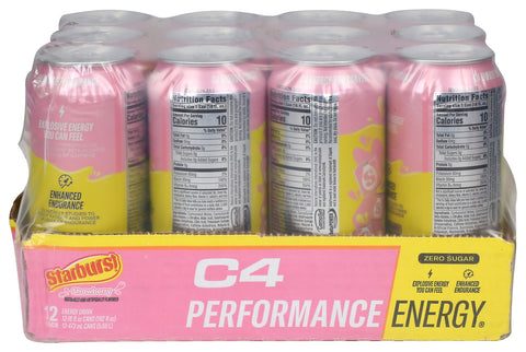 C4 
Drink Enrgy Prfrm Stwbry, 16 OZ.