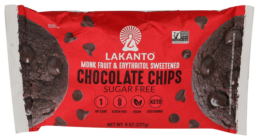 LAKANTO CHOCOLATE CHIPS ORIGINAL - 8 OZ