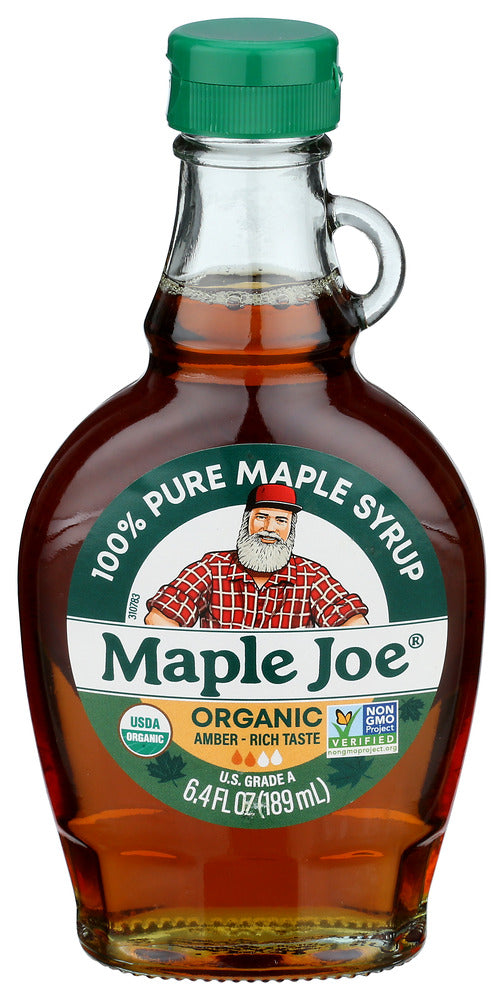 MAPLE JOE SYRUP MAPLE AMBER ORG - 6.4 FO