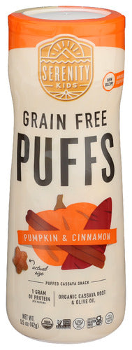 SERENITY KIDS PUFFS VEGGI PUMPKN CINN - 1.5 OZ