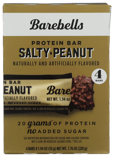 Barebells 
Bar Salty Peanut 4Pc, 7.76 OZ.