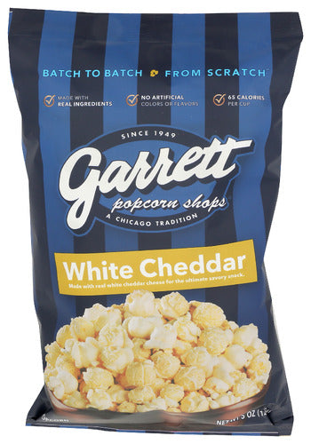 GARRETT BRANDS POPCORN WHITE CHEDDAR - 5 OZ