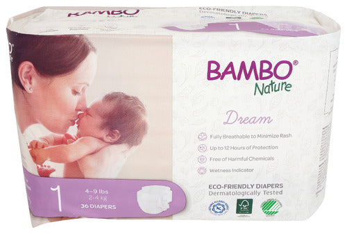 Bambo Nature 
Diapers Baby Size 1, 36 PK.