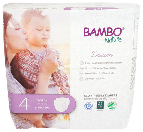 Bambo Nature 
Diapers Baby Size 4, 27 PK.