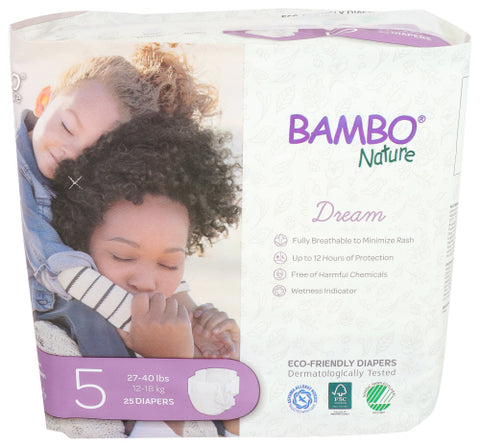 Bambo Nature 
Diapers Baby Size 5, 25 PK.