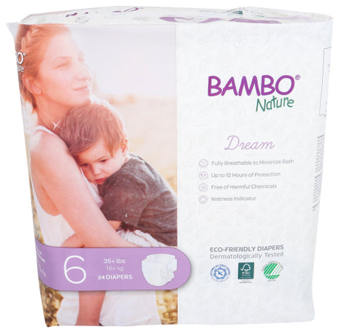 Bambo Nature 
Diapers Baby Size 6, 24 PK.