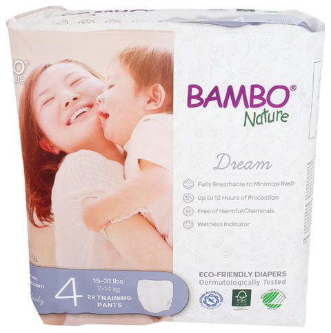 Bambo Nature 
Training Pants Size 4, 22 PK.