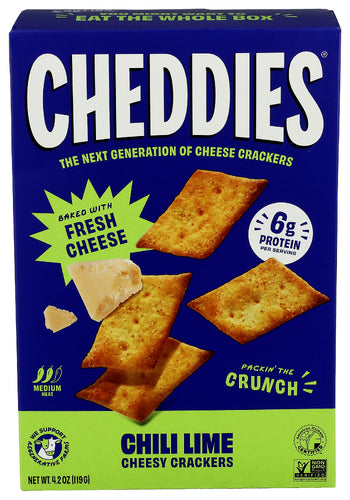 CHEDDIES CRACKER CHILI LIME - 4.2 OZ