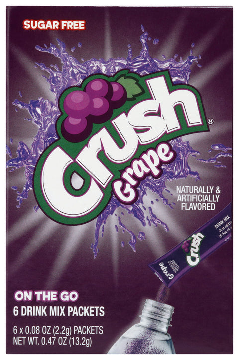 Crush 
Pwdr Mix Grape 6Pc, 0.48 OZ