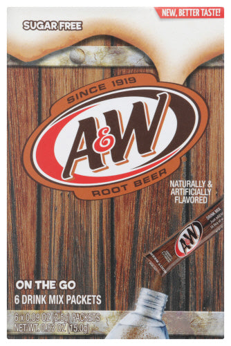A&W 
Pwdr Mix Root Beer 6Pc, 0.53 OZ.