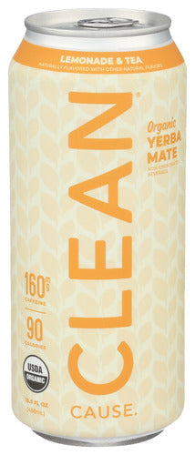 Clean Cause 
Tea Yrba Mate Lmnade Tea, 15.5 OZ.