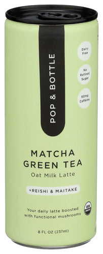 POP AND BOTTLE LATTE OAT MATCHA - 8 FO