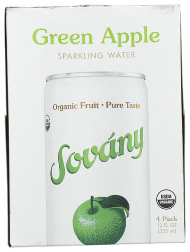 SOVANY WATER SPRKG INGNS APL 4PK - 48 FO