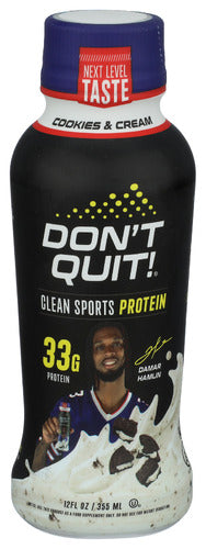 Dont Quit 
Protein Rtd Cookies Crm, 12 FO.