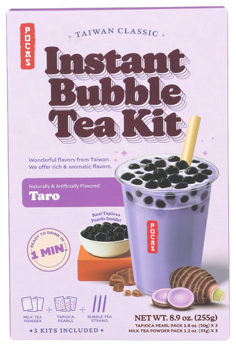 Pocas Tea Bubble Kit Taro, 8.9 OZ.