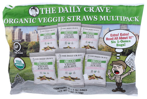 THE DAILY CRAVE VEGGIE STRAWS MULTIPACK - 6 OZ