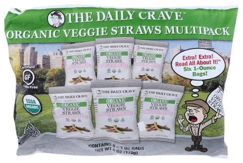 THE DAILY CRAVE VEGGIE STRAWS MULTIPACK - 6 OZ